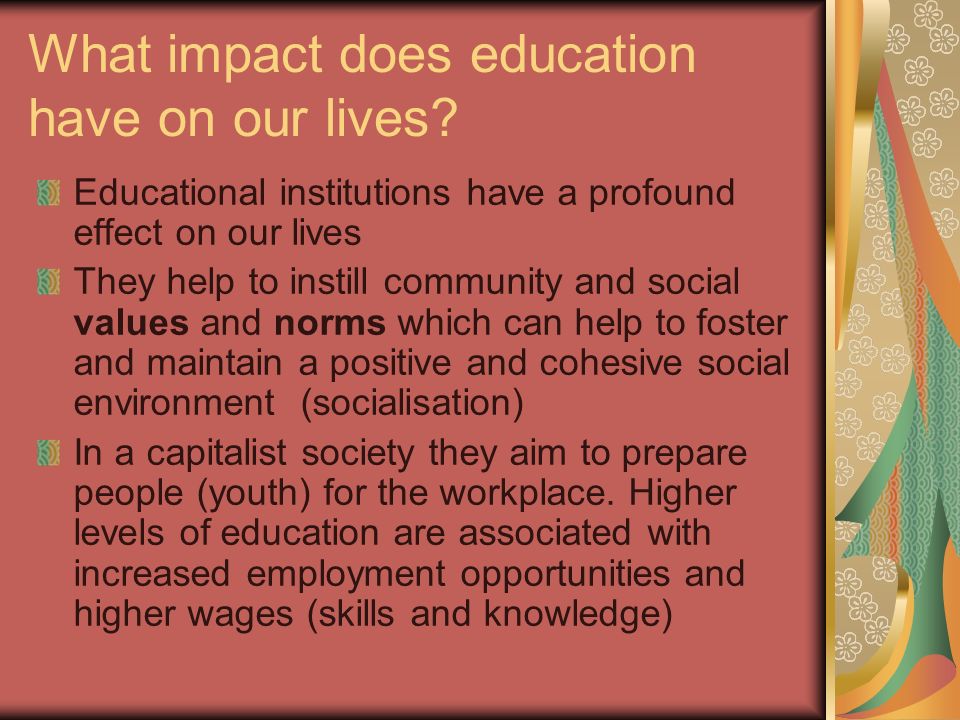 what are the effects of education
