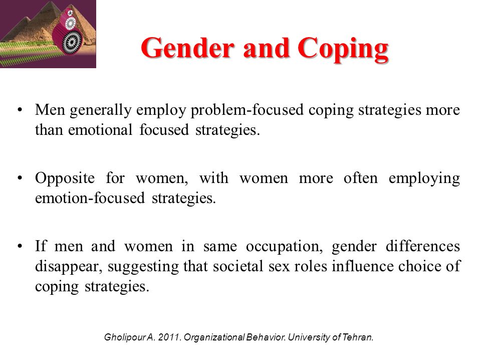 sex differences in coping strategies
