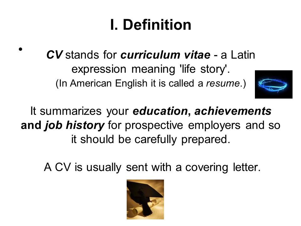 Curriculum Vitae Cv Ppt Video Online Download