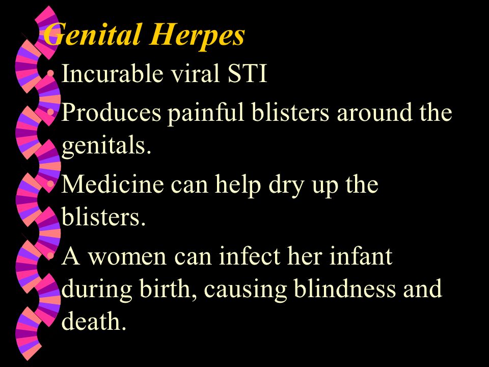 Genital Herpes Incurable viral STI