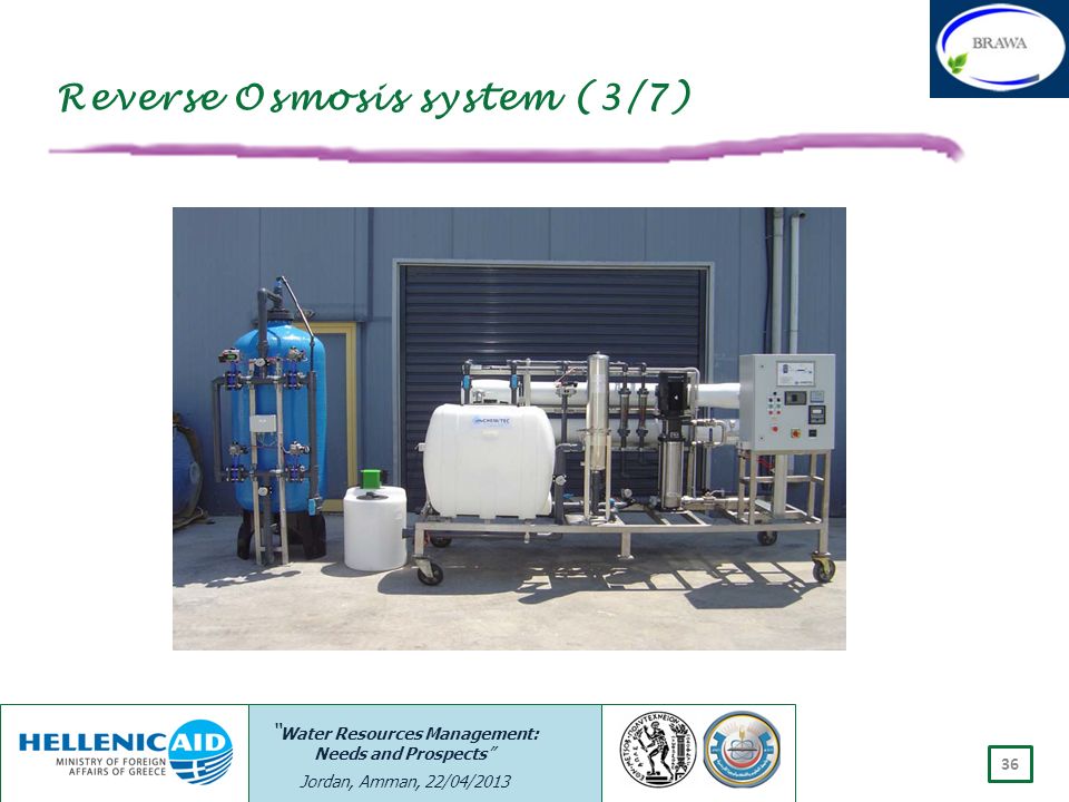 Reverse Osmosis system (3/7)