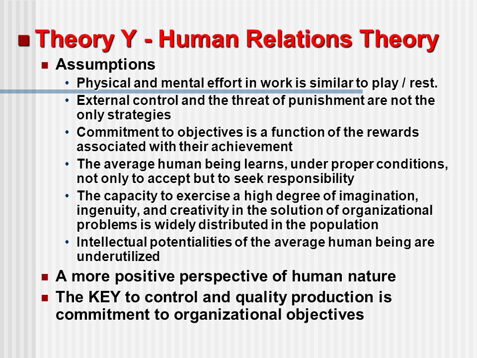 human relations perspective