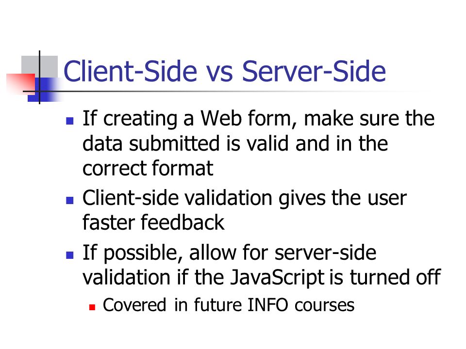 Client-Side vs Server-Side