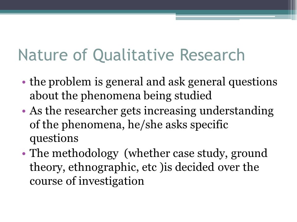 Qualitative Research Method - ppt video online download