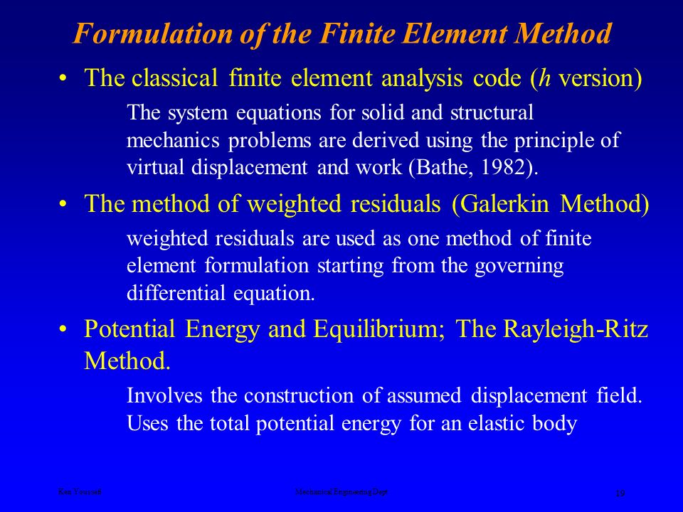 History of Finite Element Analysis - ppt video online download
