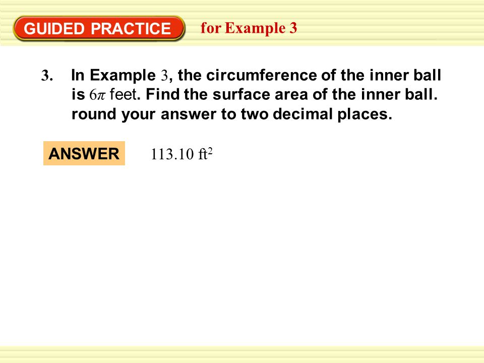 GUIDED PRACTICE for Example 3.