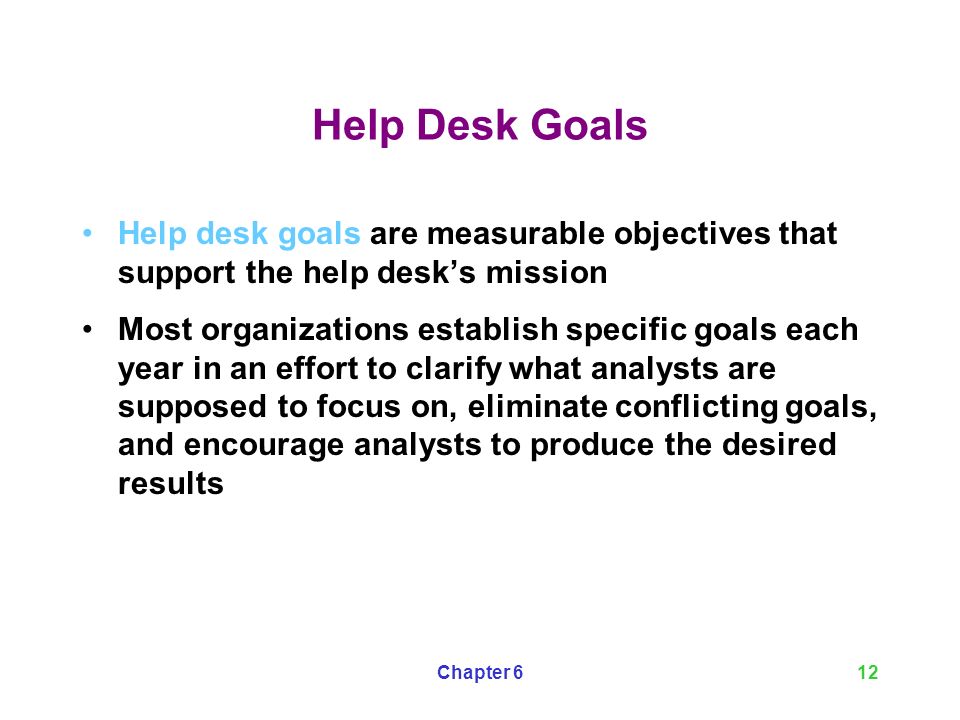 The Information Component Help Desk Performance Measures Ppt