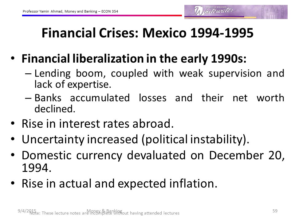 Financial Crises: Mexico