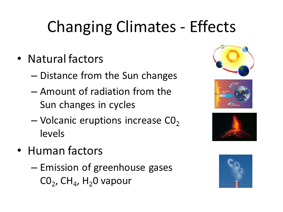 Changing Climates - Effects