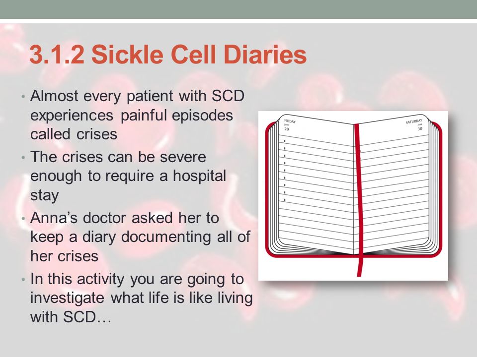 3 1 2 Sickle Cell Diaries Chart Answers