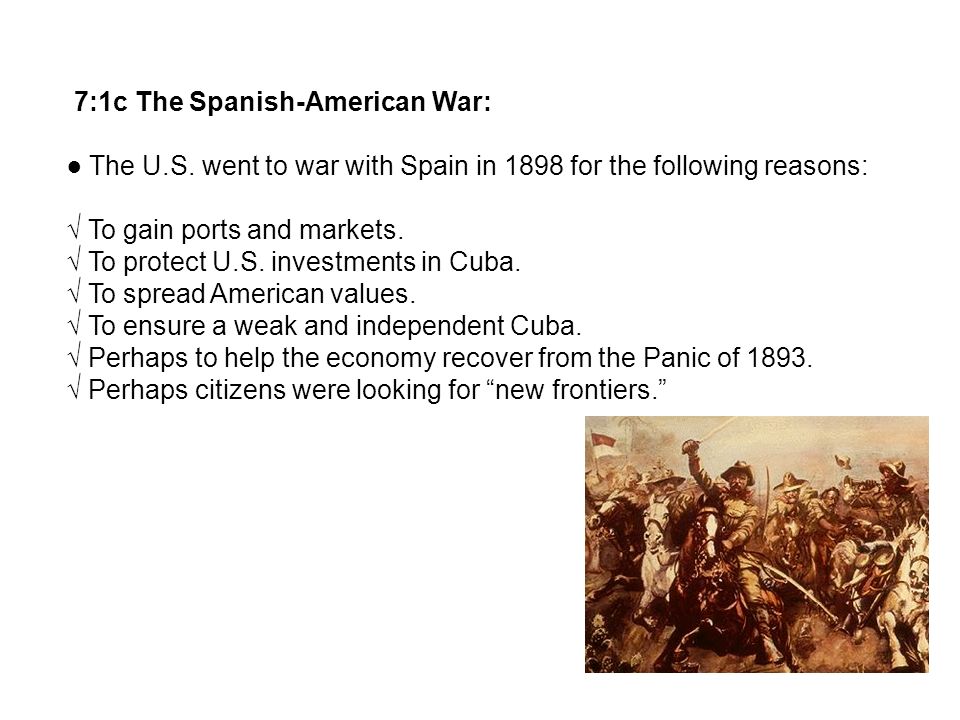 7:1c The Spanish-American War: