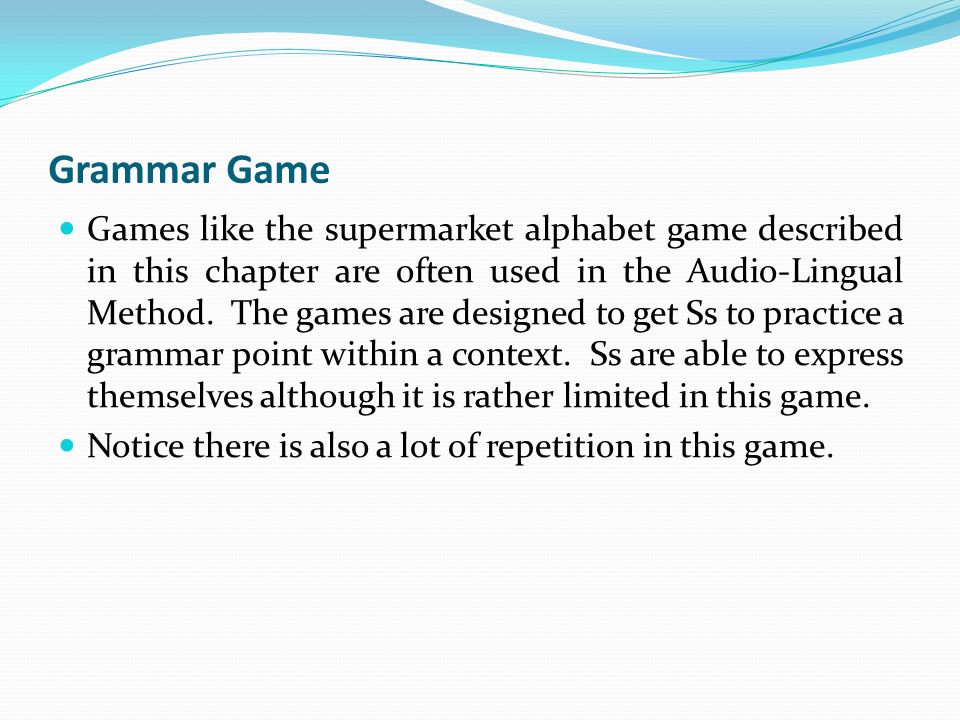 Grammar Game
