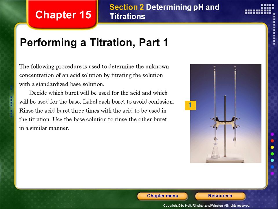 Performing a Titration, Part 1