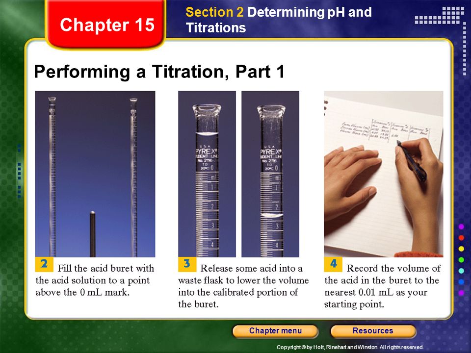 Performing a Titration, Part 1
