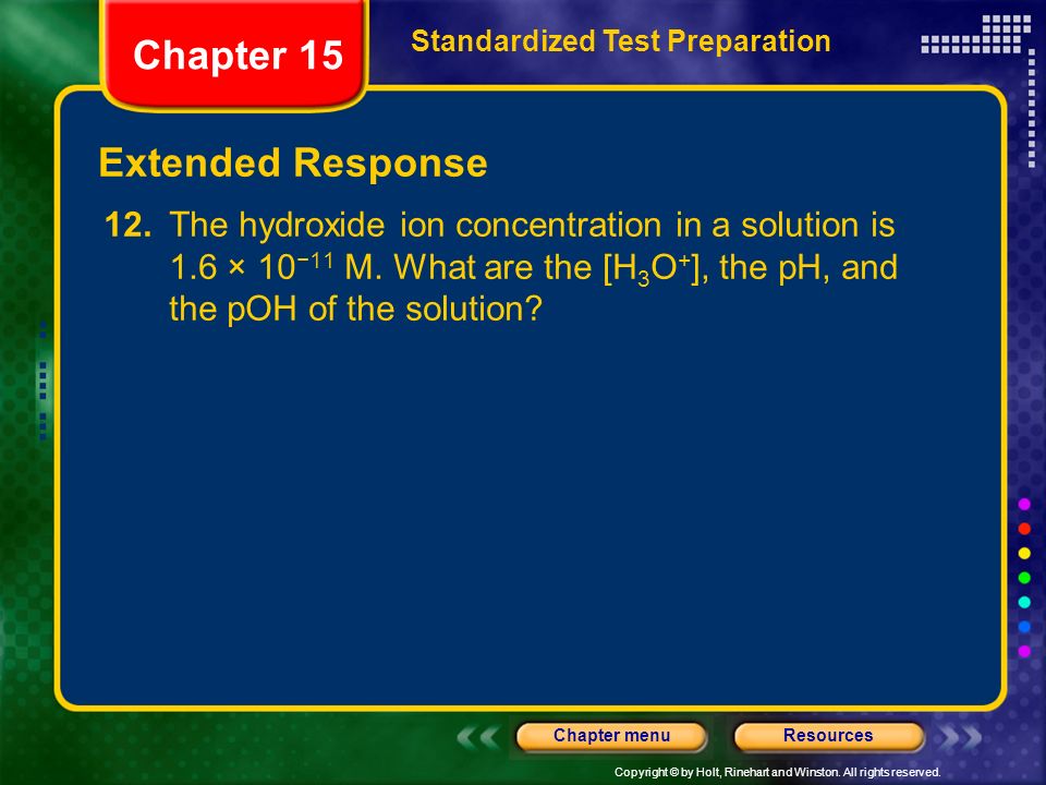 Chapter 15 Extended Response