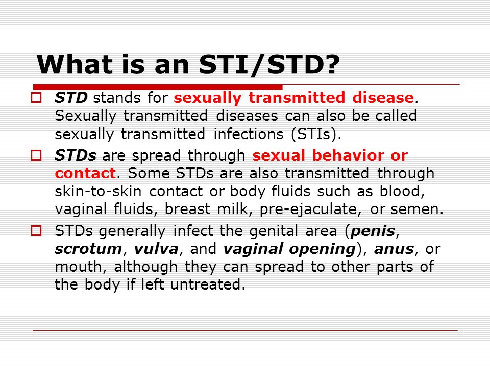 Sexually Transmitted Infections - ppt video online download