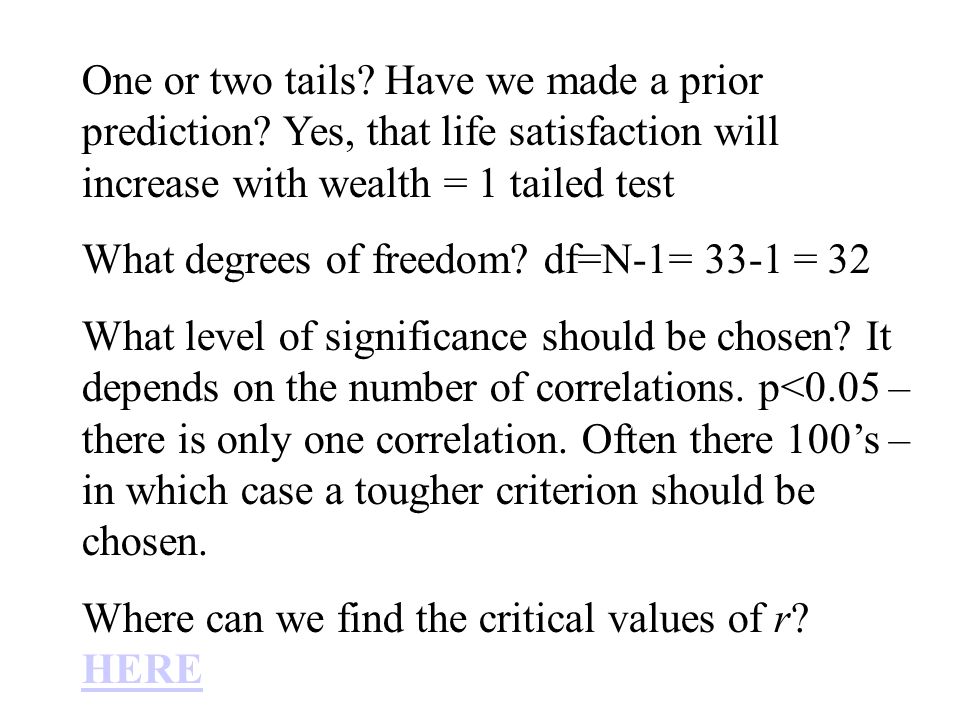 What degrees of freedom df=N-1= 33-1 = 32