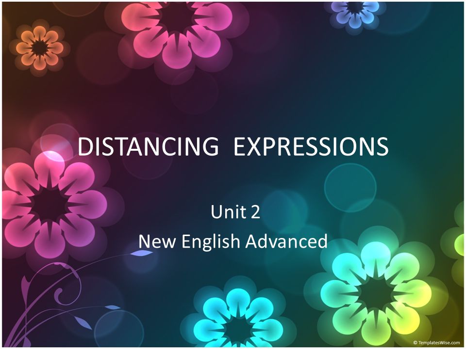 DISTANCING EXPRESSIONS
