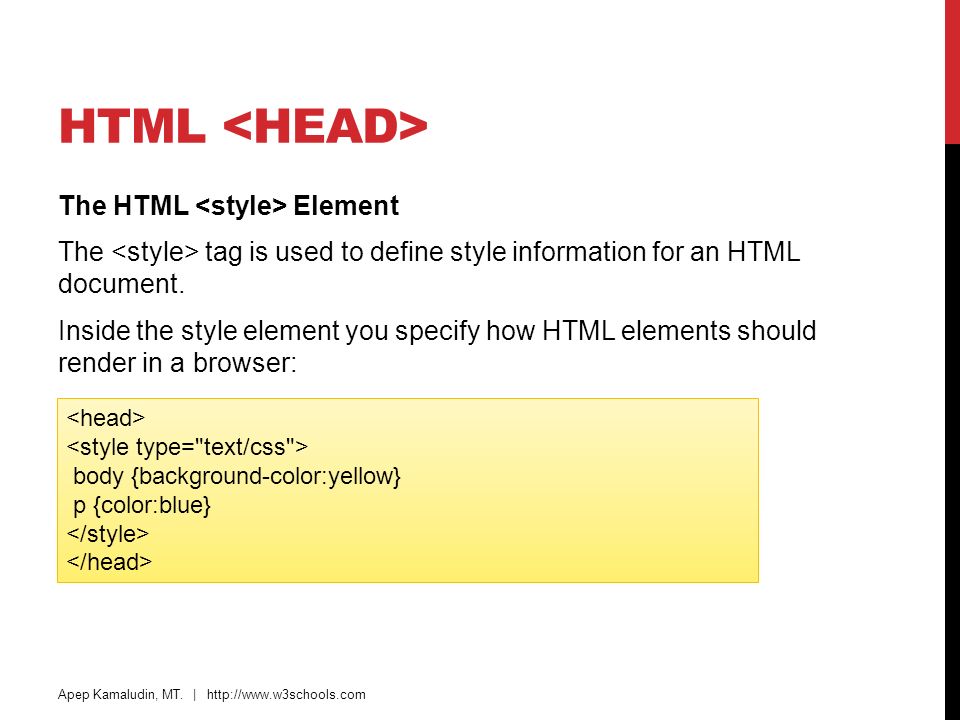 HTML <head>