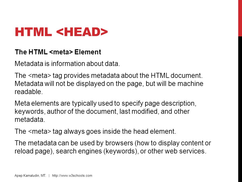HTML <head>