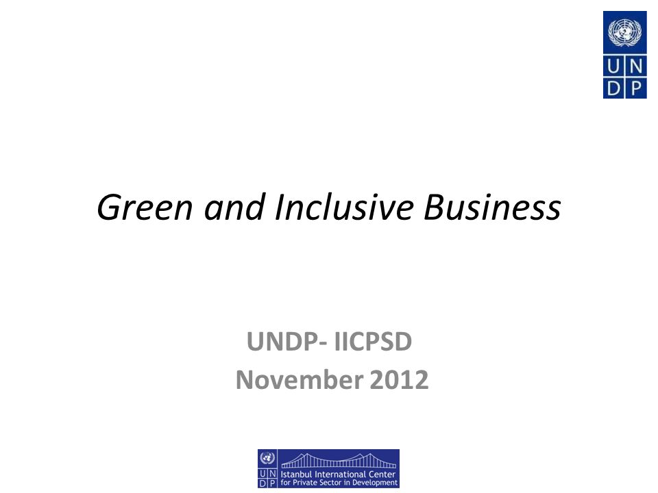 Green and Inclusive Business
