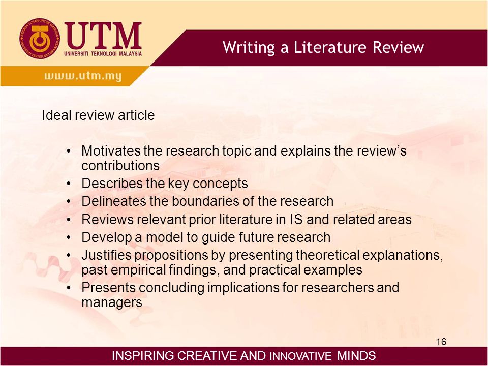 literature review topic examples