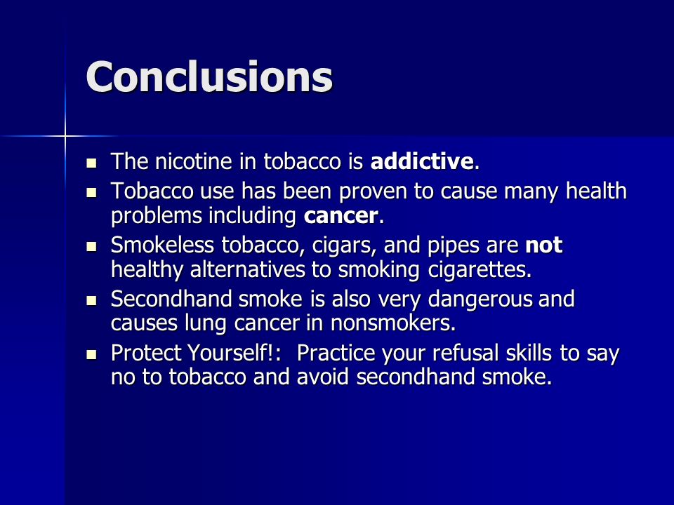 conclusion of smoking project