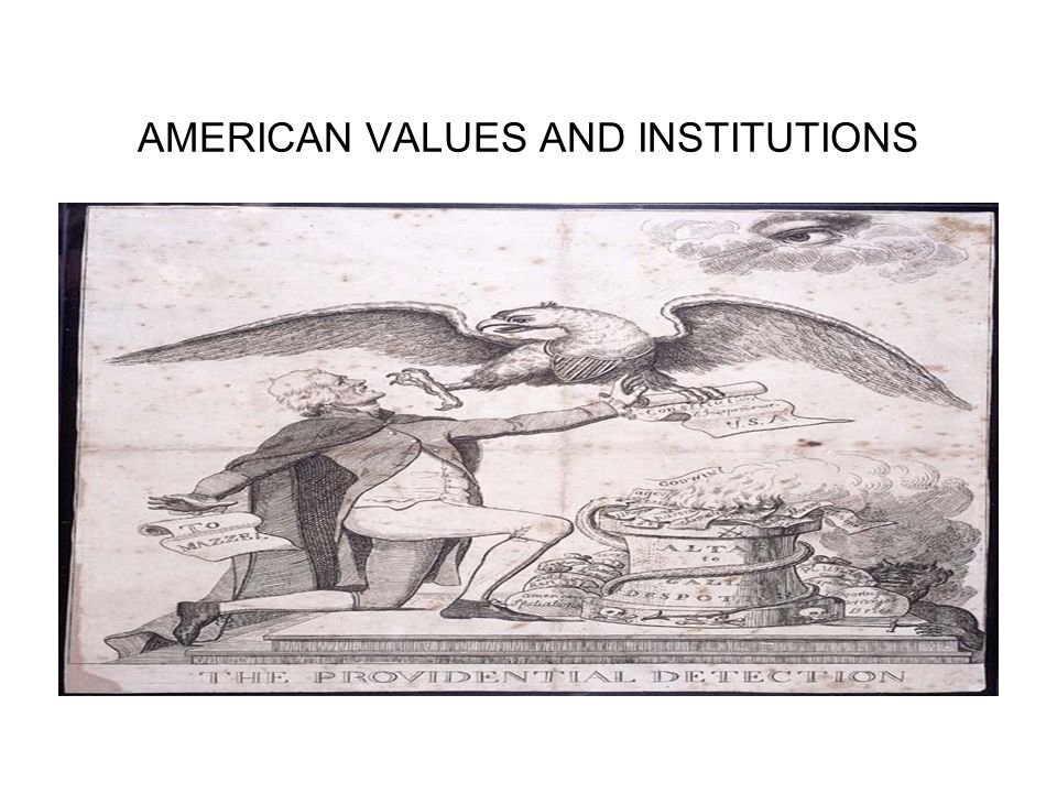 AMERICAN VALUES AND INSTITUTIONS