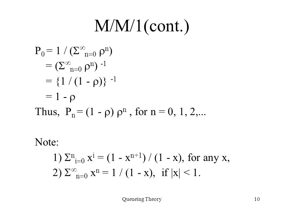 Queueing Theory Specification Of A Queue Source Arrival Process Ppt Video Online Download