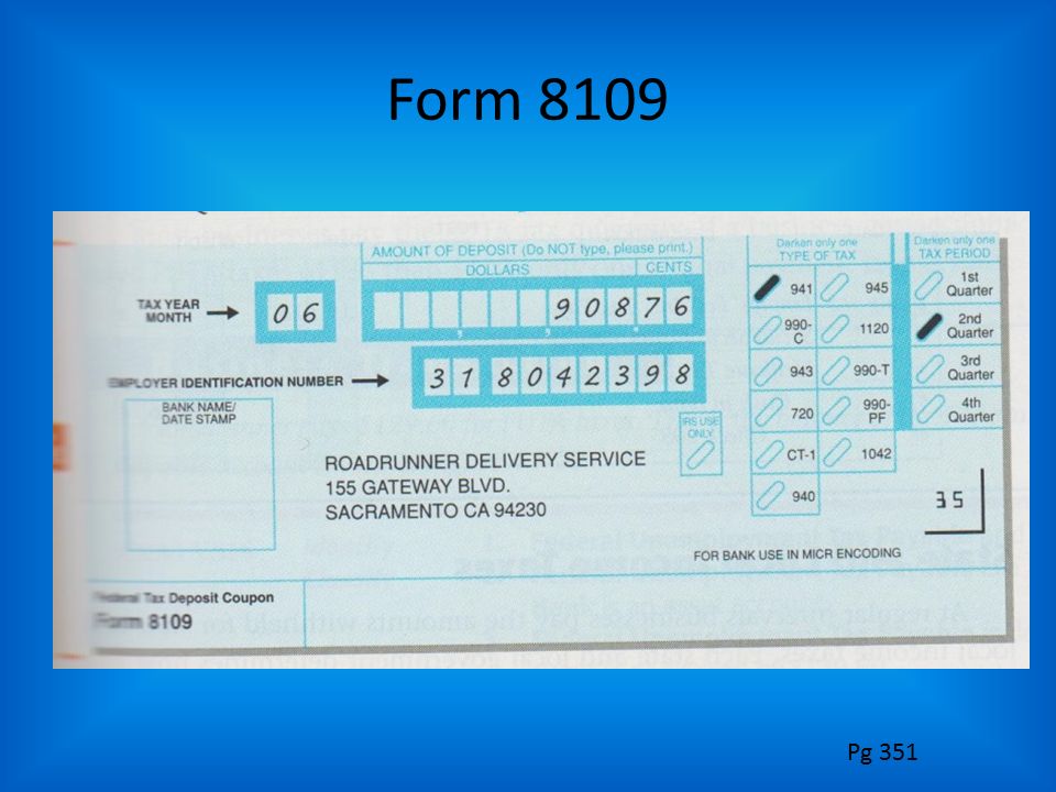 Form 8109 Pg 351