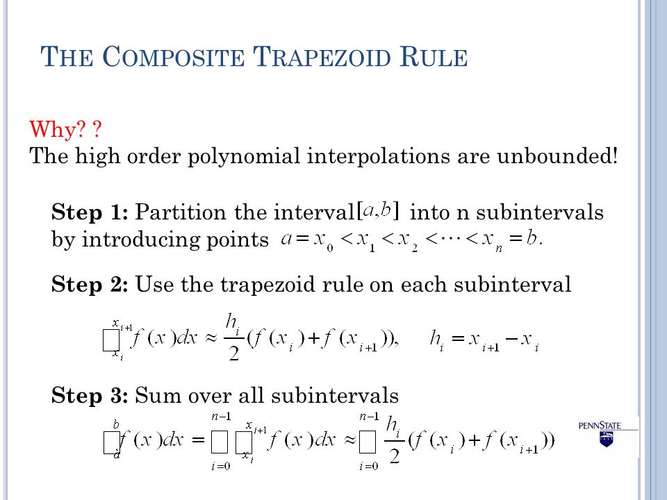 The Composite Trapezoid Rule