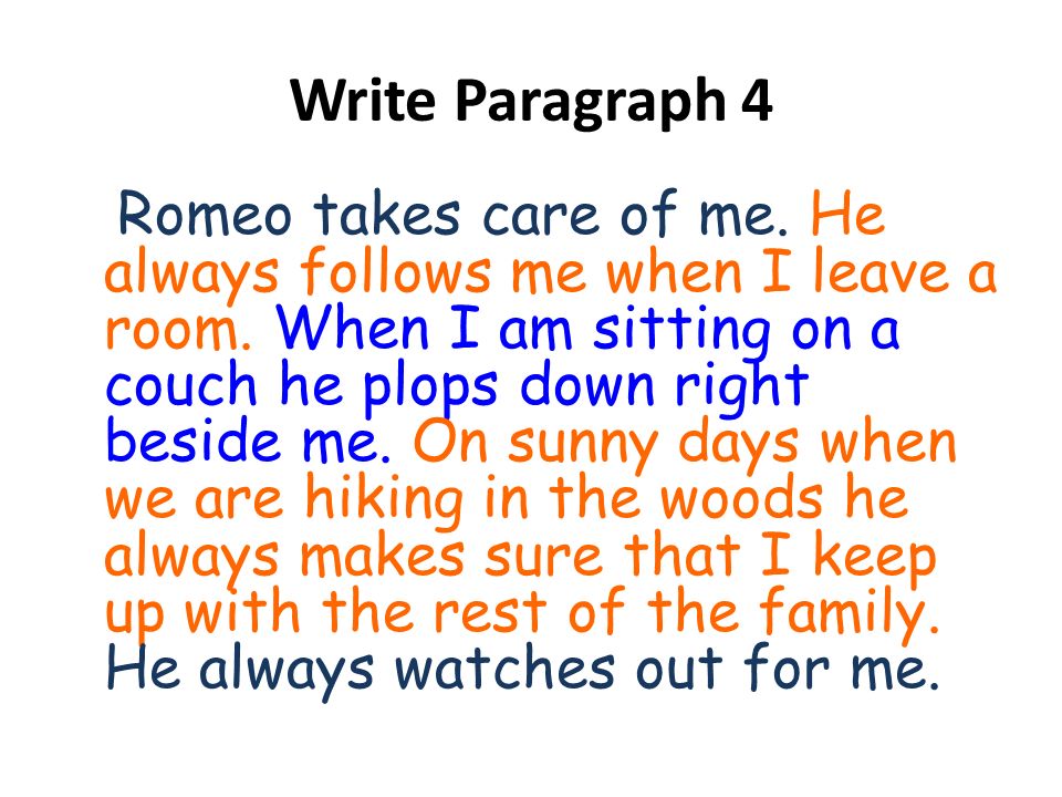 Write Paragraph 4