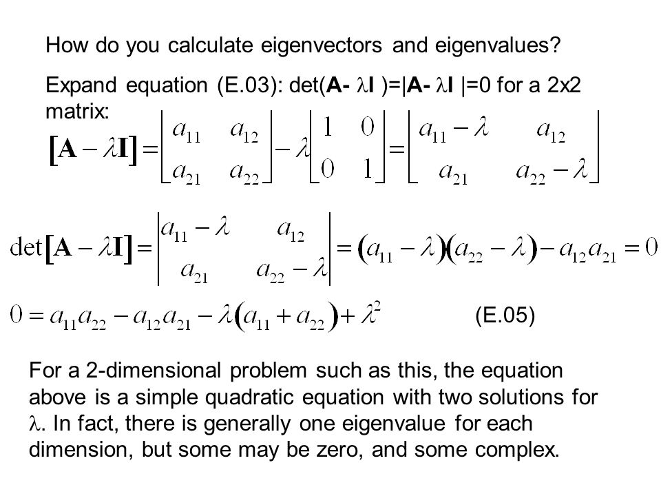 Eigenvectors and Eigenvalues - ppt video online download