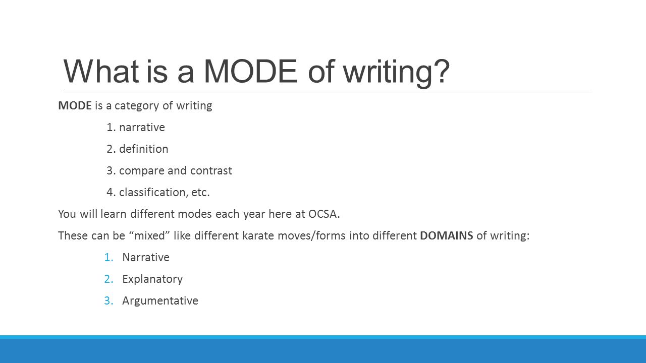 Definition A Mode of writing. - ppt video online download