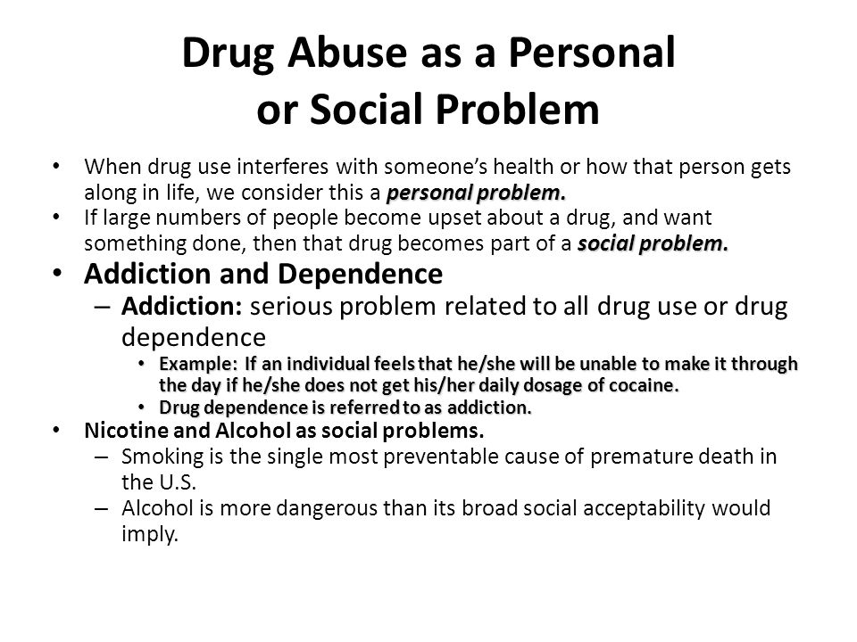 is drug abuse a social issue