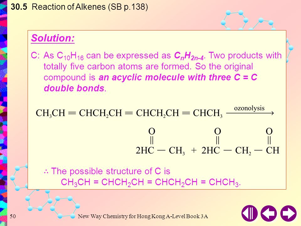 30.5 Reaction of Alkenes (SB p.138)
