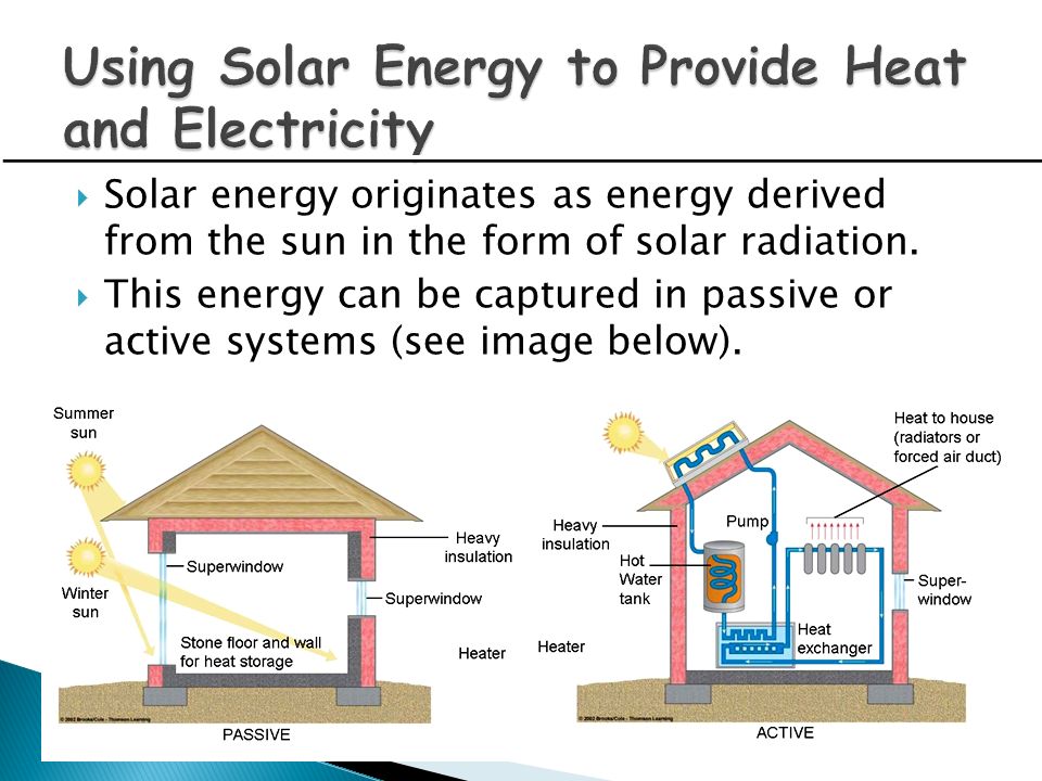 Using Solar Energy to Provide Heat and Electricity