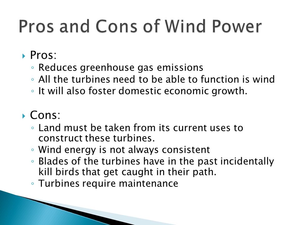 Pros and Cons of Wind Power
