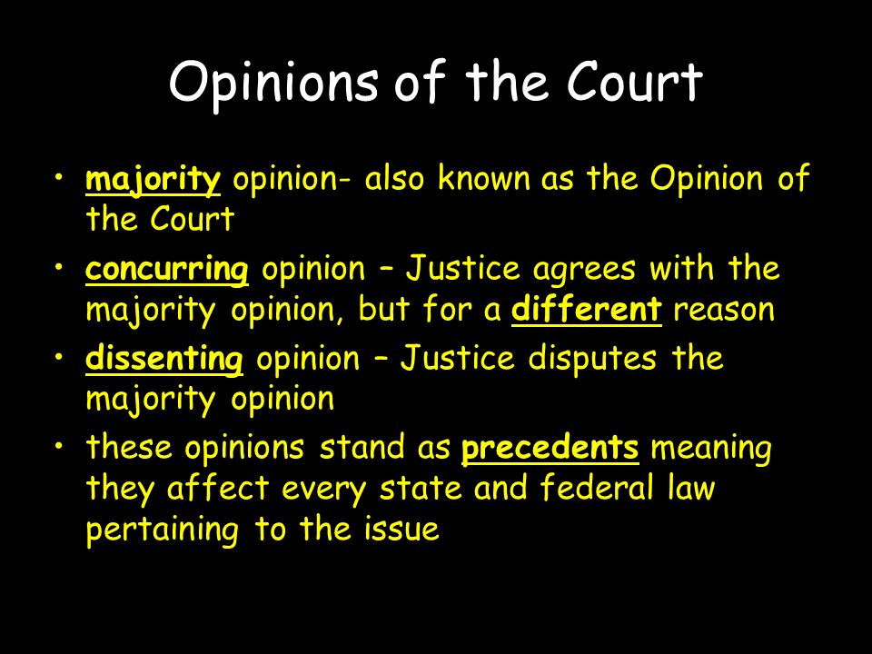 Majority Opinion Definition