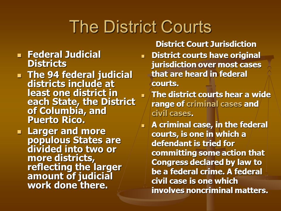 District Court Jurisdiction