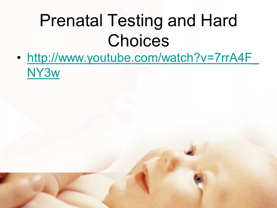 Prenatal Testing and Hard Choices