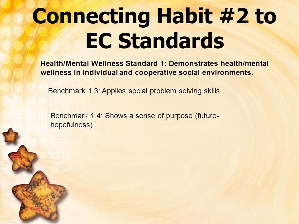 Connecting Habit #2 to EC Standards