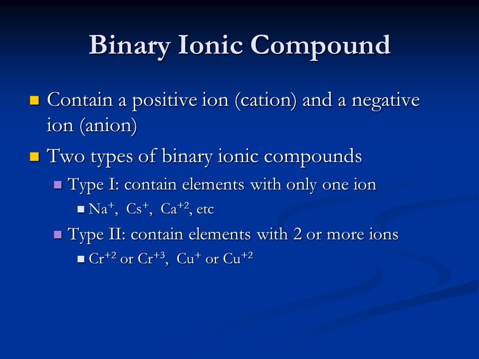 What Is a Binary Compound? Definition and Examples