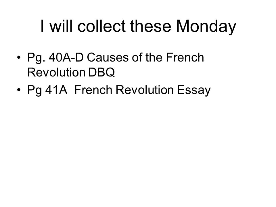 dbq 10 causes of the french revolution essay