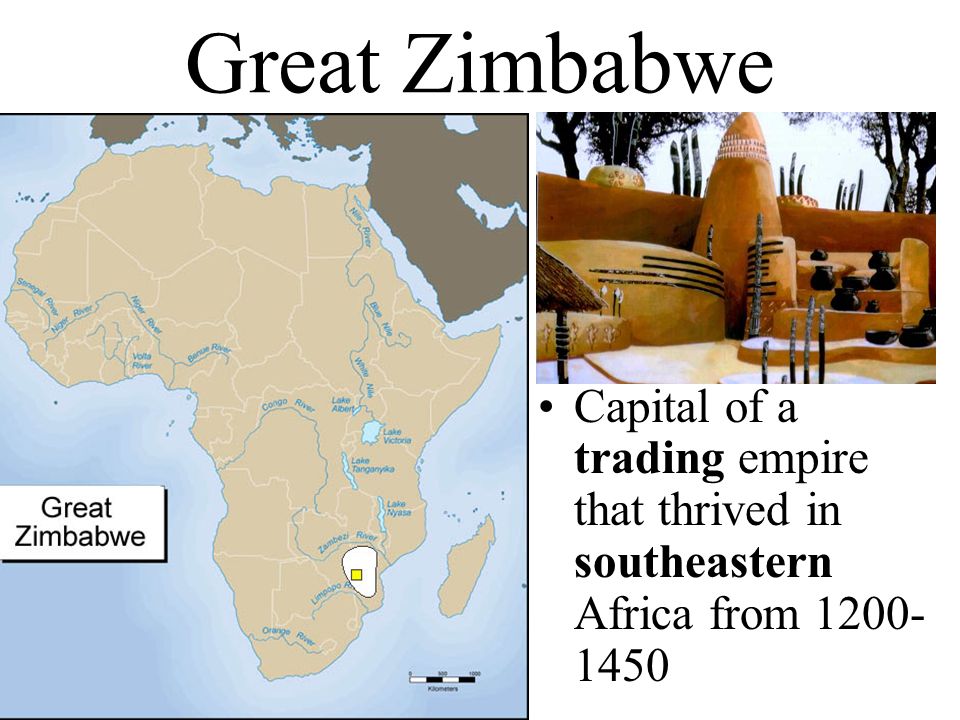 Great Zimbabwe Capital of a trading empire that thrived in southeastern Africa from