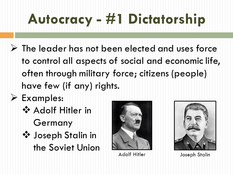 Autocracy - #1 Dictatorship