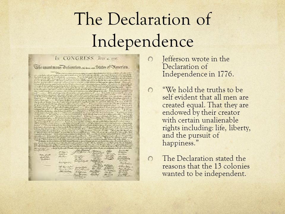 The Declaration of Independence