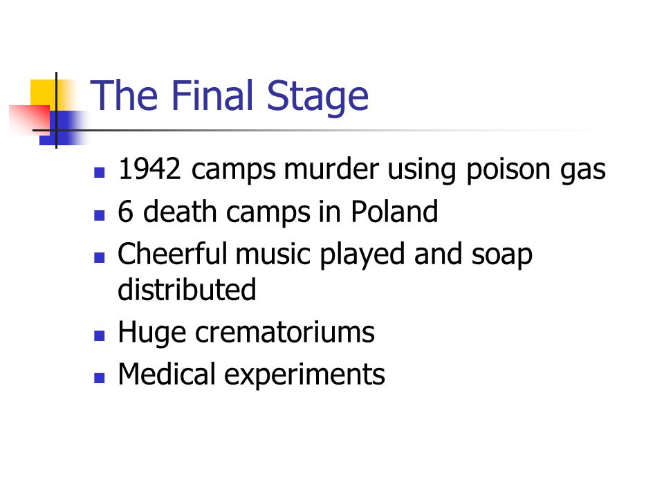 The Final Stage 1942 camps murder using poison gas