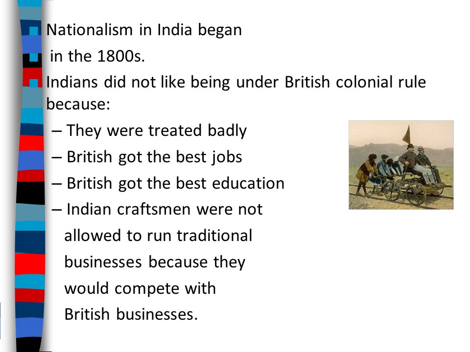Nationalism in India began