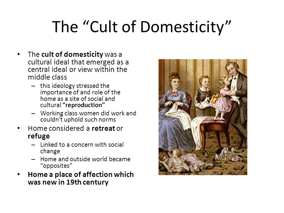 the cult of domesticity definition